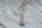 Geboorte bloem met voetje