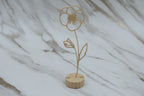 Geboorte bloem met voetje