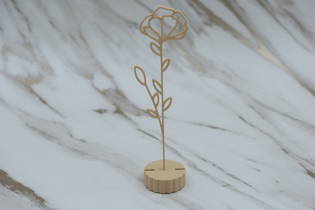Geboorte bloem met voetje