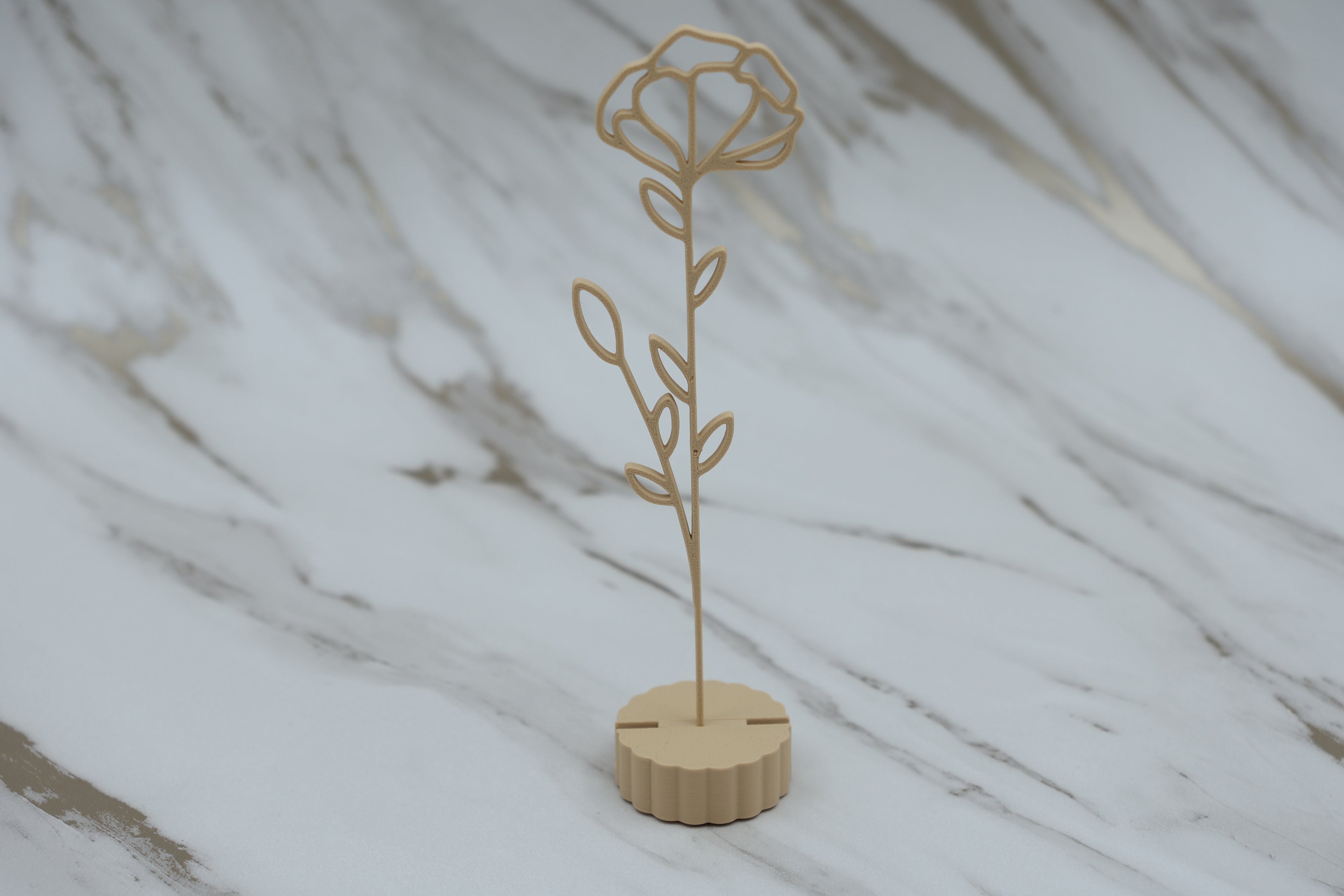 Geboorte bloem met voetje