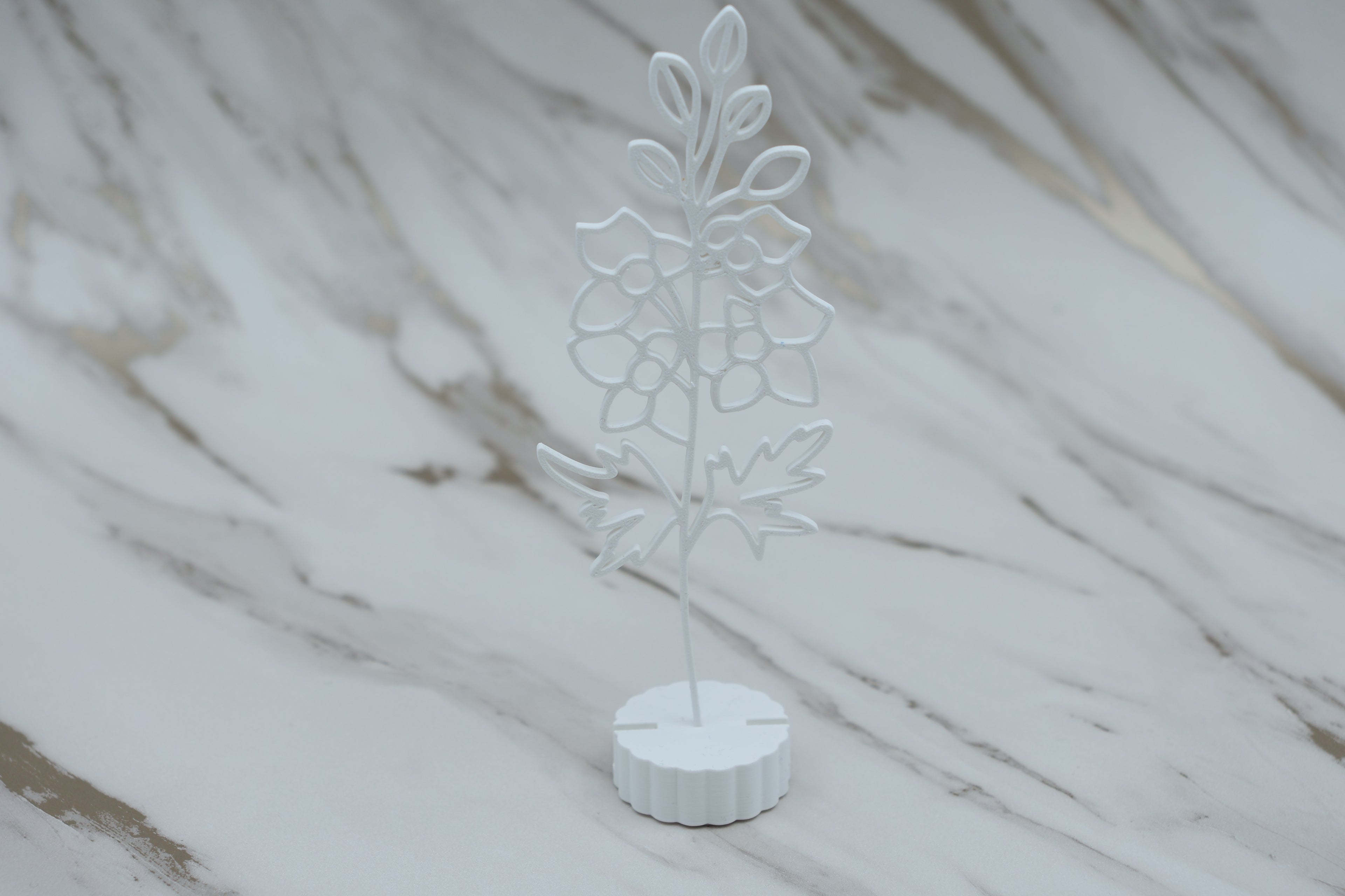 Geboorte bloem met voetje