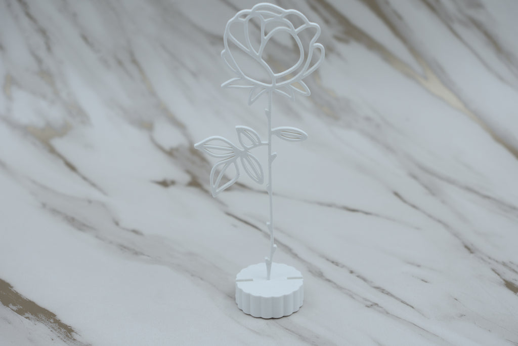 Geboorte bloem met voetje