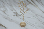 Geboorte bloem met voetje