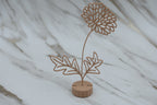 Geboorte bloem met voetje