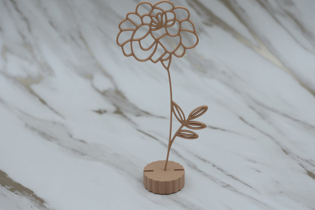 Geboorte bloem met voetje