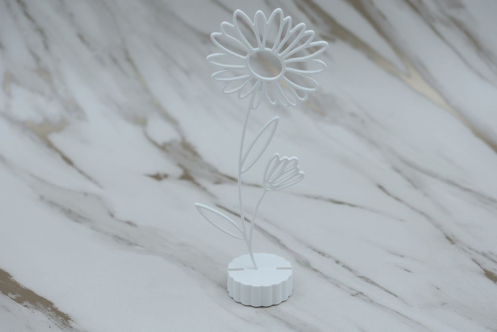 Geboorte bloem met voetje